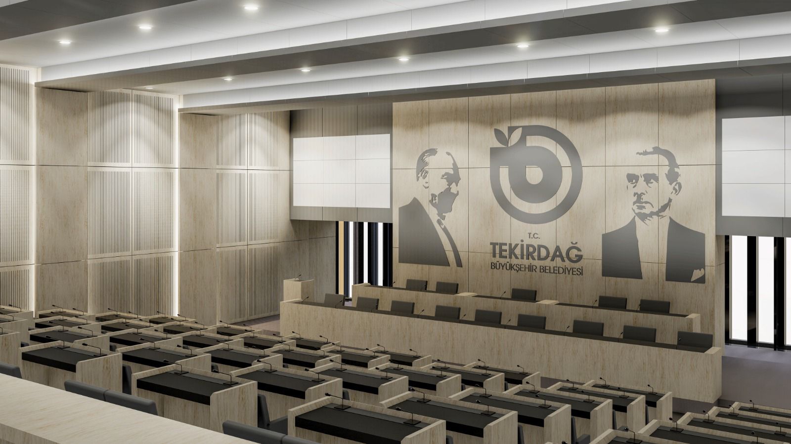 Tekirdağ Büyükşehir Belediyesi Hizmet Binası – Konferans Salonu, Meclis Salonu ve Çok Amaçlı Salon Uygulama Projesi